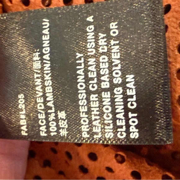 Lafayette 148 New York Brown Leather Jacket Relaxed Fit - Picture 7 of 7